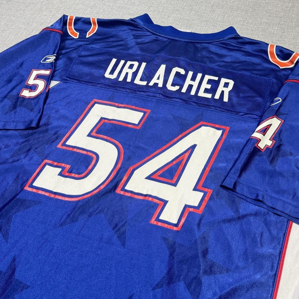 Reebok Brian Urlacher Pro Bowl 2004 NFL Jersey #54 Mens XL Blue Vintage Hawaii